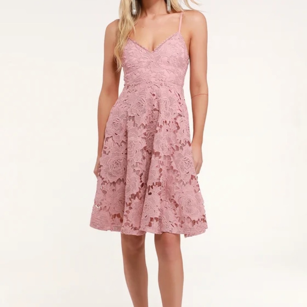 NWT Lulus Nora Lee Sleeveless Lace Midi Dress